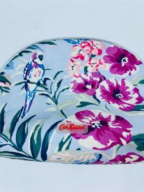 Cath Kidston London Floral Bird Cosmetic Bag Case Pouch
